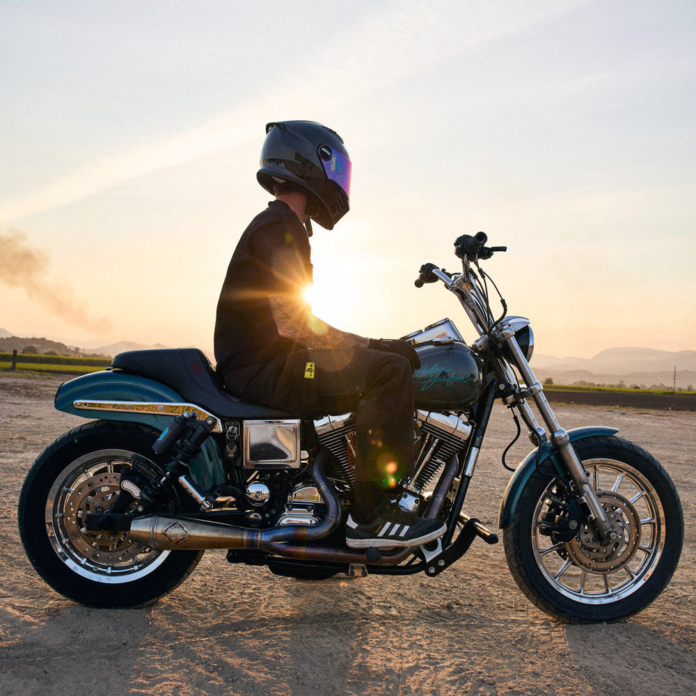 Men's motorcycle pants blue