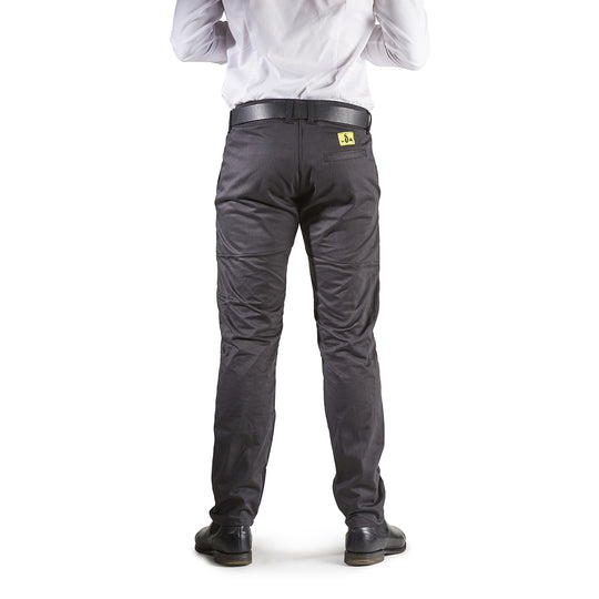 Men's Black Chino Draggin Jeans motorcycle pants back
