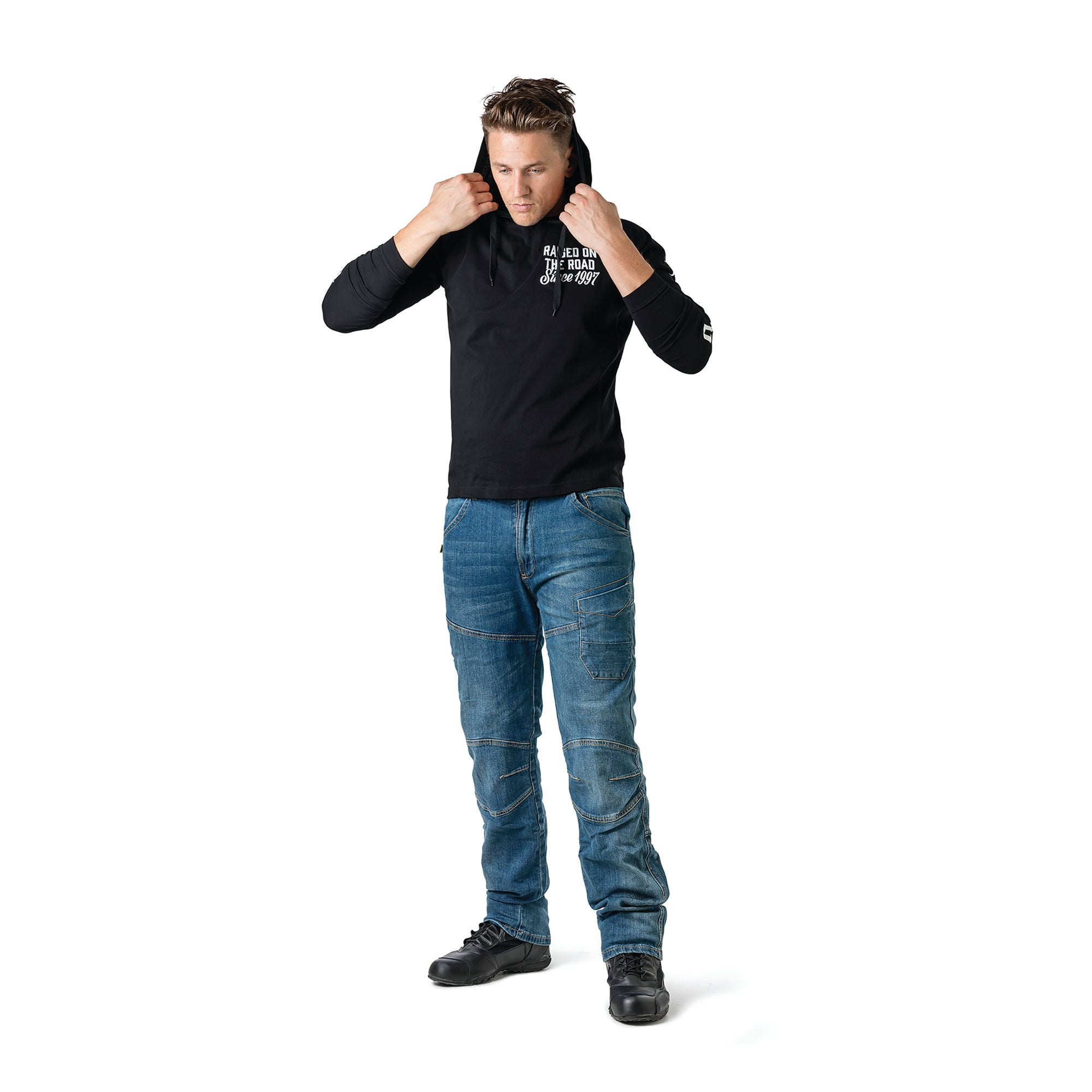 Men's Razzo Draggin Jeans motorcycle pants front